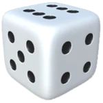 roll dice 3d android application logo